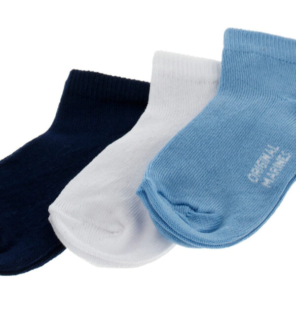 Basico Spring Baby boy Tri-Pack Sneakers Socks 2 – Image 2
