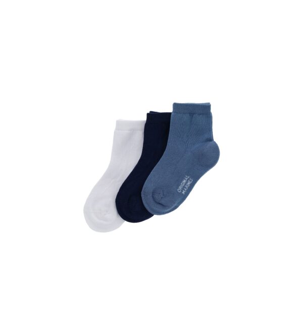 Basico spring baby boy short tri-pack socks 1