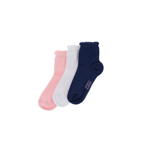 Basico Spring Girl Short Tri-Pack Socks 2