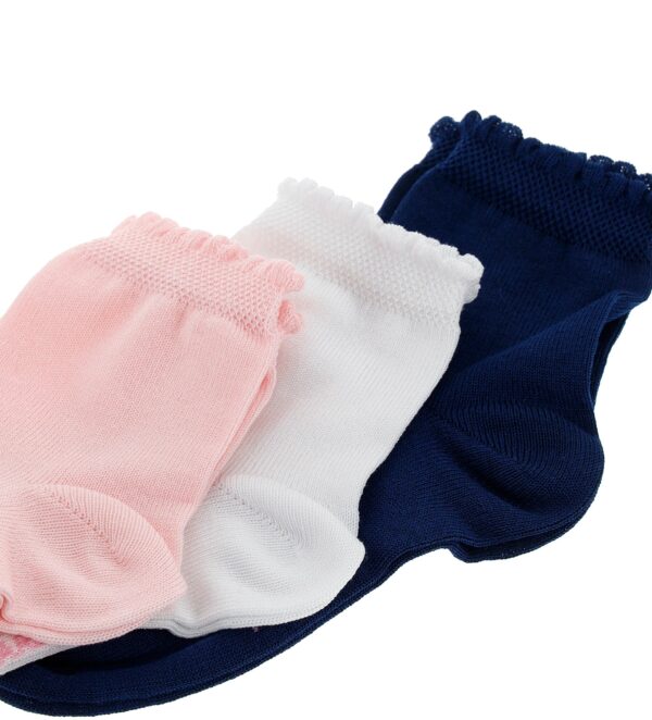Basico Spring Girl Short Tri-Pack Socks 2 – Image 2