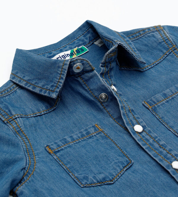 Essential Baby boy Denim Shirt – Image 4