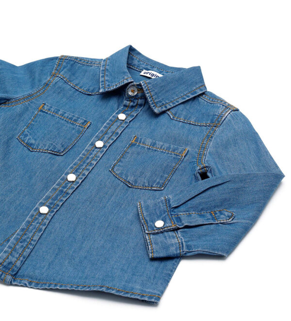 Essential Baby boy Denim Shirt – Image 5