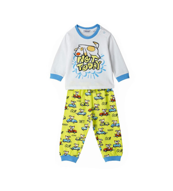 Good night baby boy long cotton pajamas 1
