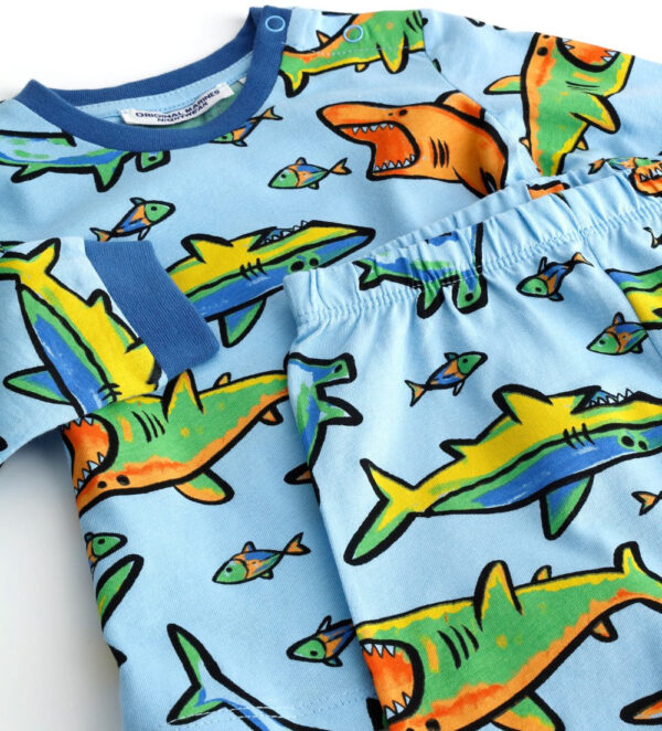 Good night baby boy cotton pajamas – Image 2
