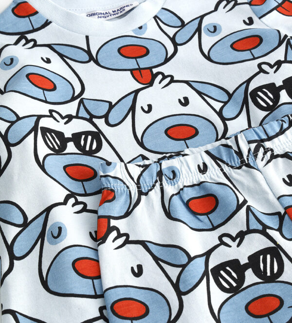 Good night baby boy short pajamas in cotton 1 – Image 3