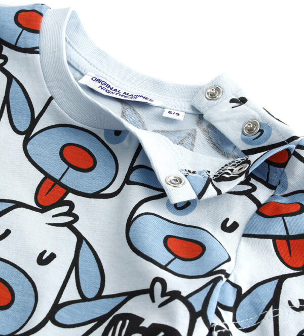 Good night baby boy short pajamas in cotton 1 – Image 2