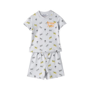 Good night baby boy short pajamas in cotton 2