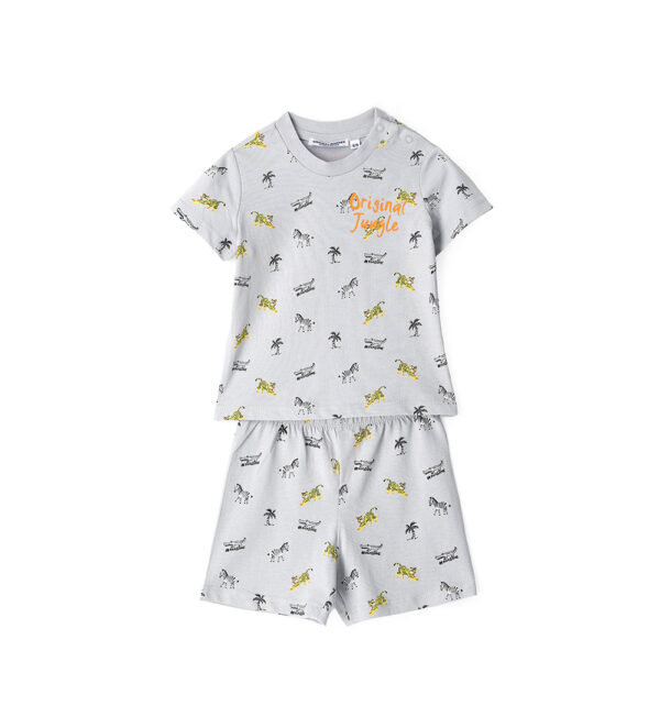Good night baby boy short pajamas in cotton 2