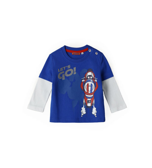 City clash baby boy double fake t-shirt