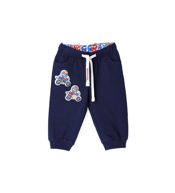 City clash baby boy trousers with patches
