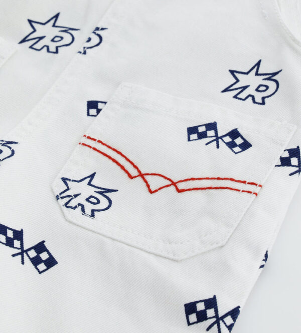 City clash baby boy cotton overalls – Image 5