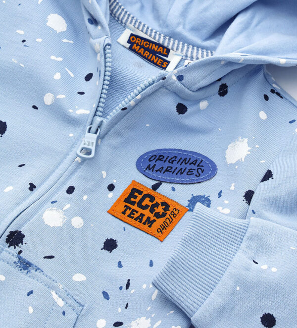 Indigo varsity baby boy hoodie 7 – Image 3