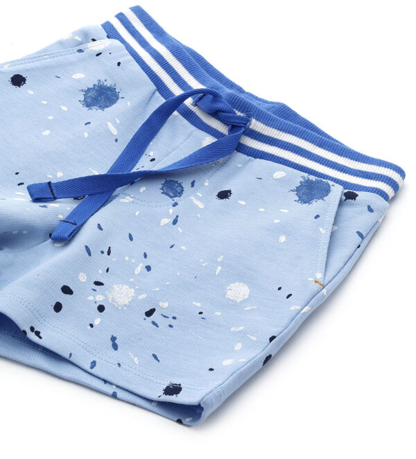 Indigo varsity baby boy cotton fleece bermuda 1 – Image 2