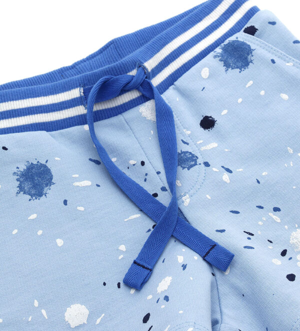Indigo varsity baby boy cotton fleece bermuda 1 – Image 3