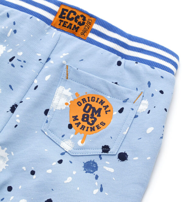 Indigo varsity baby boy cotton fleece bermuda 1 – Image 5