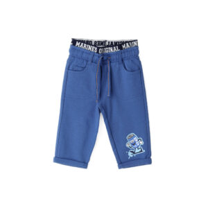 Indigo varsity baby boy trousers with print