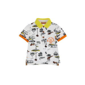 Sunny sunday baby boy piquet polo shirt
