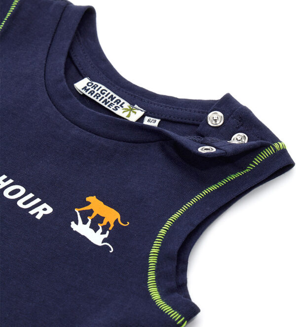 Neon explorer baby boy cotton tank top 1 – Image 3
