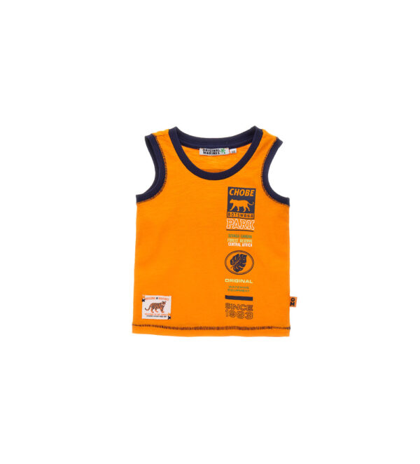 Neon explorer baby boy cotton tank top 2