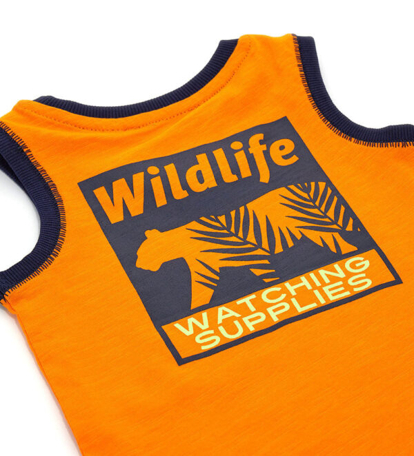 Neon explorer baby boy cotton tank top 2 – Image 5