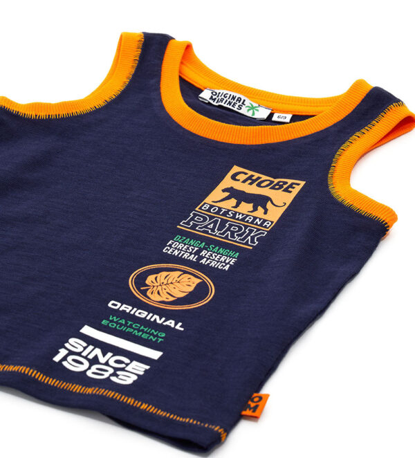 Neon explorer baby boy cotton tank top 2 – Image 7