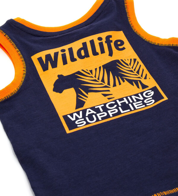 Neon explorer baby boy cotton tank top 2 – Image 10