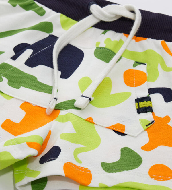 Neon explorer baby boy cotton fleece bermuda 2 – Image 8