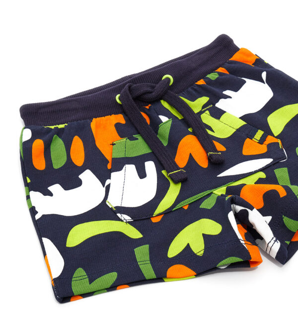 Neon explorer baby boy cotton fleece bermuda 2 – Image 3