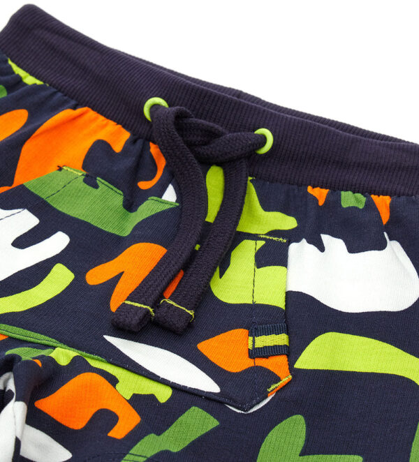 Neon explorer baby boy cotton fleece bermuda 2 – Image 2
