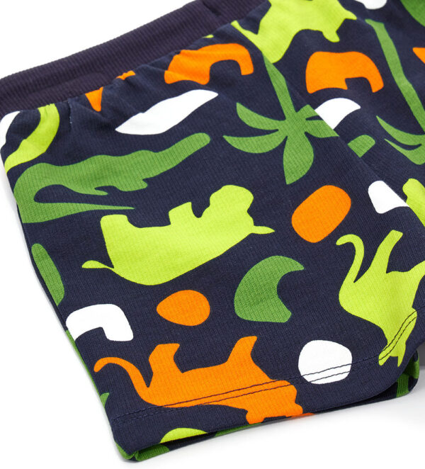 Neon explorer baby boy cotton fleece bermuda 2 – Image 5