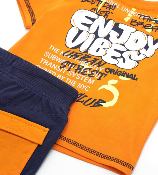 Neon explorer baby boy t-shirts and shorts sets 9 – Image 4