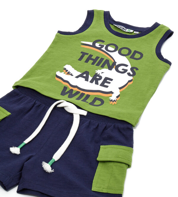 Neon explorer baby boy tank top and shorts set 2 – Image 4