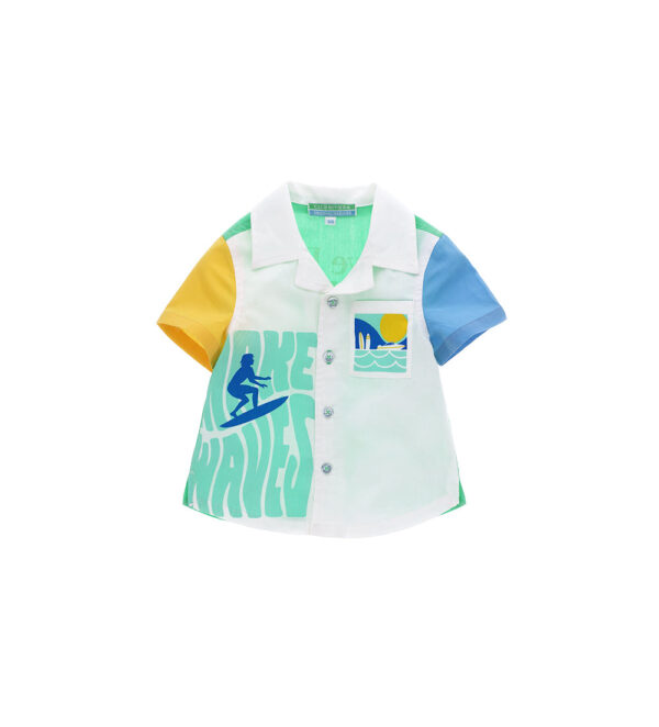 Wakesurf baby boy poplin shirt