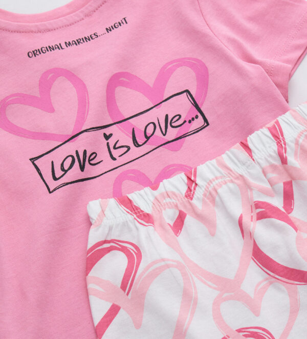 Good night baby girl short pajamas in cotton 4 – Image 3
