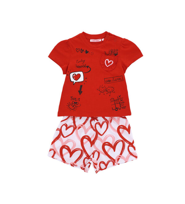 Good night baby girl short pajamas in cotton 4 – Image 5