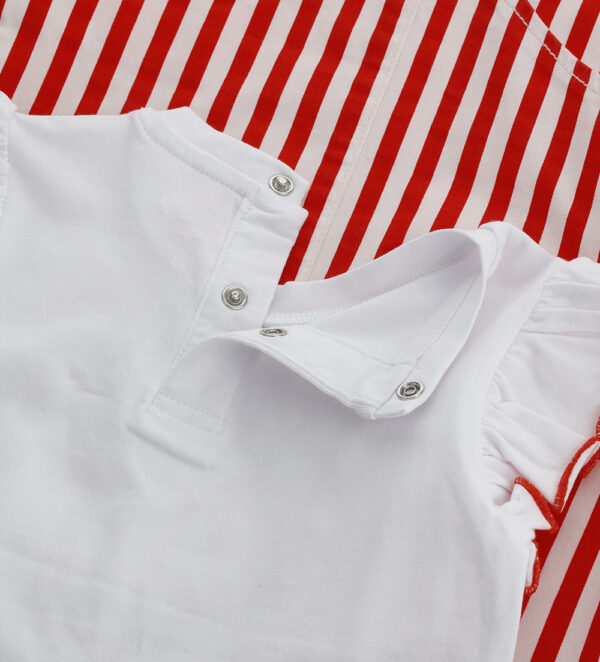 Special day baby girl set: overalls and t-shirt – Image 9