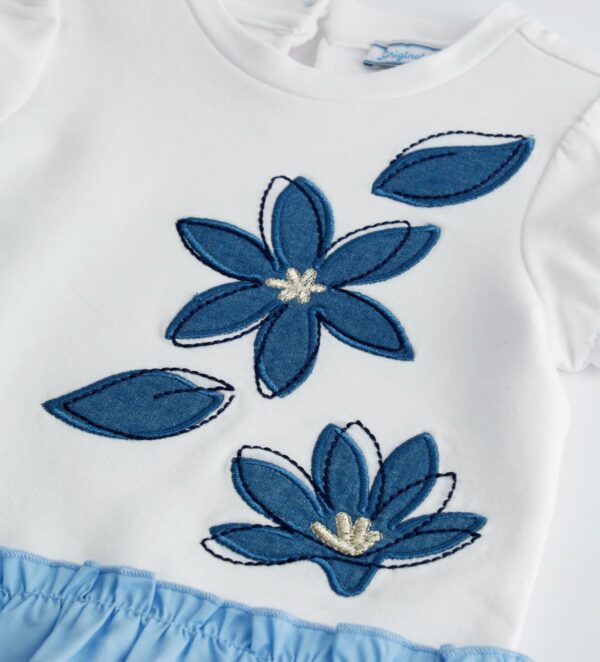 Montecarlo Baby girl Dress With Ruffles – Image 9
