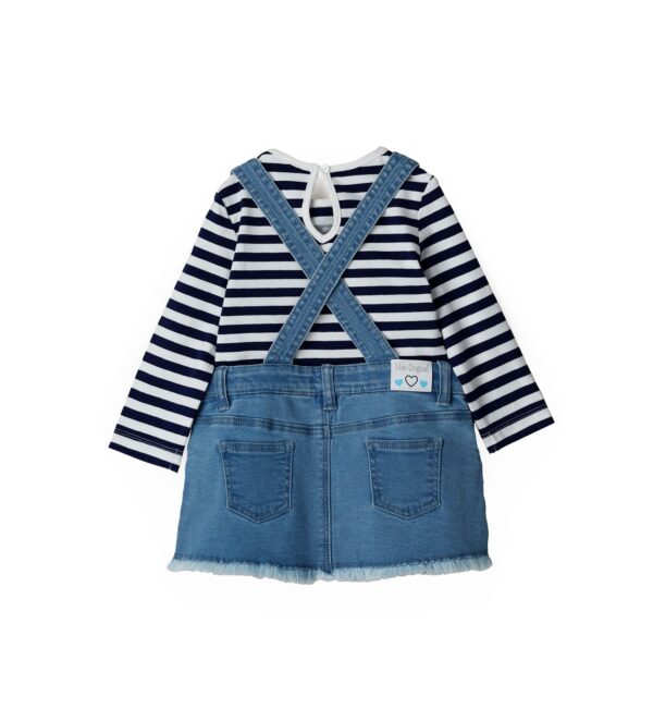Montecarlo Baby girl Set: T-Shirt And Overalls – Image 2
