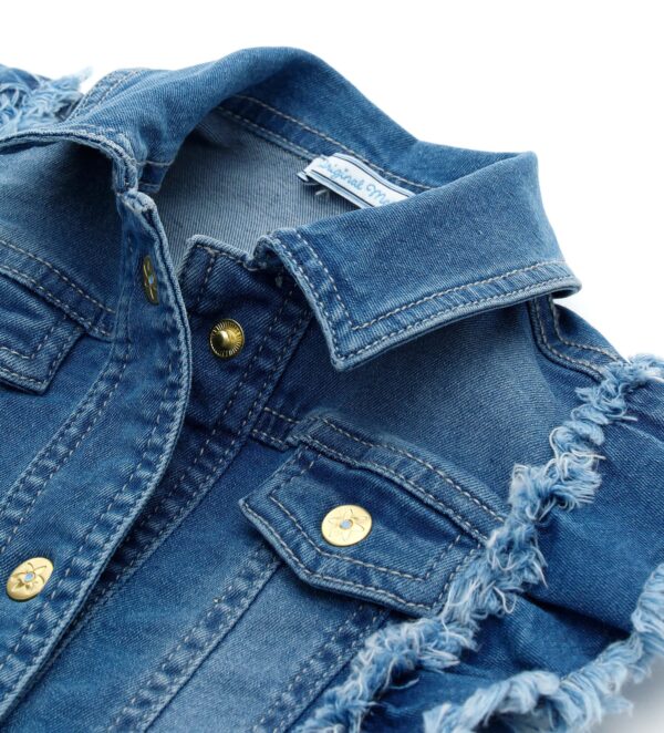 Jackets Baby girl Denim Vest – Image 3