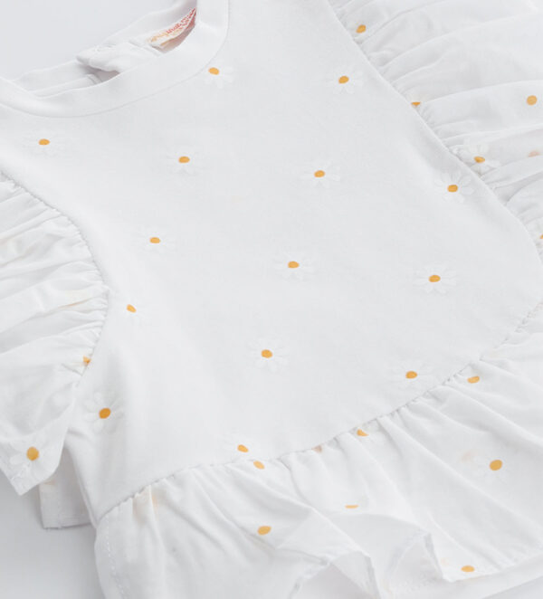 Flower Market Baby girl T-Shirt With Ruffles – Image 6
