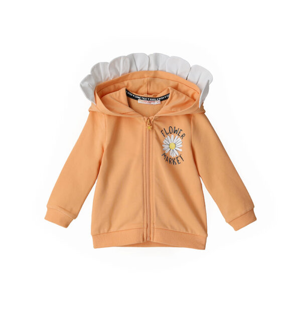 Flower market baby girl hoodie 6 – Image 5