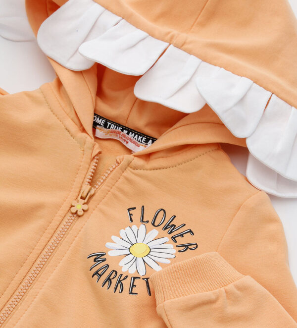 Flower market baby girl hoodie 6 – Image 7