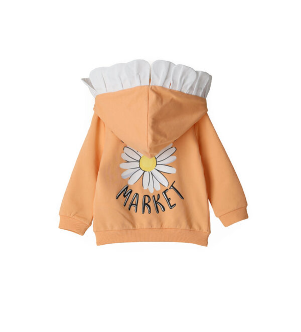 Flower market baby girl hoodie 6 – Image 6