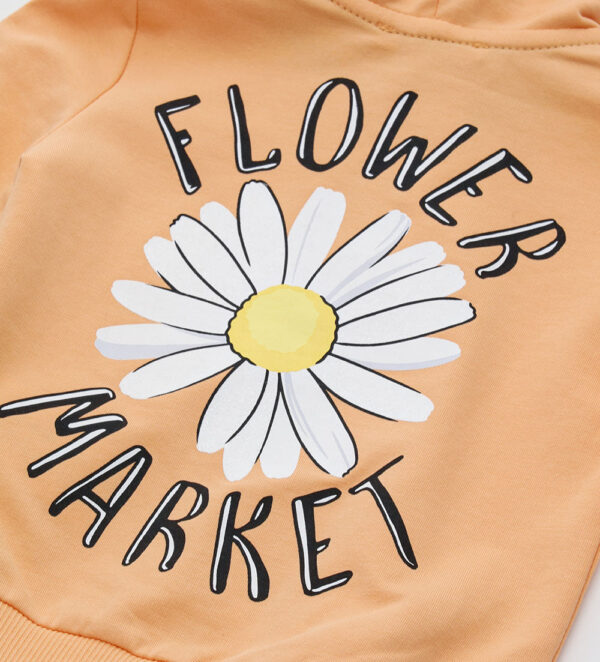 Flower market baby girl hoodie 6 – Image 8