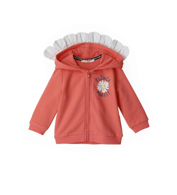 Flower market baby girl hoodie 6