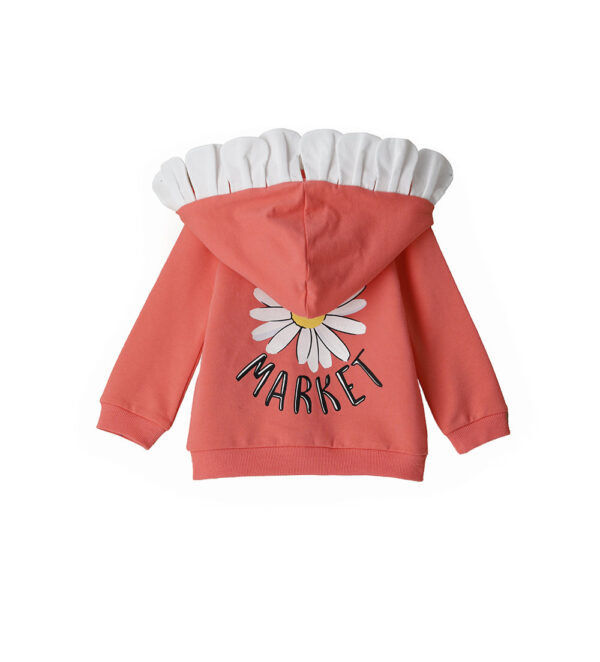 Flower market baby girl hoodie 6 – Image 2
