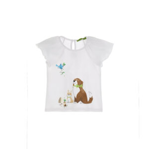 Growing up baby girl short sleeve t-shirt 3