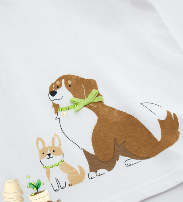 Growing up baby girl short sleeve t-shirt 3 – Image 2