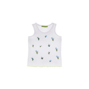 Growing up baby girl tank top in rib