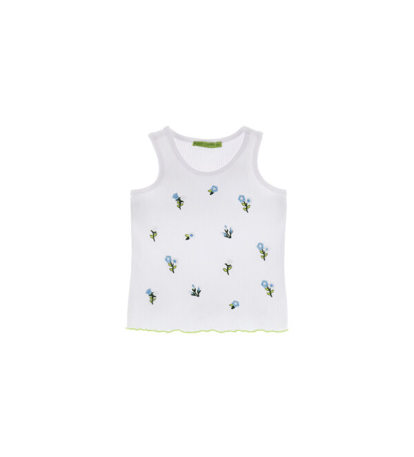 Growing up baby girl tank top in rib